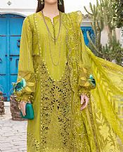 Maria B Lime Green Lawn Suit- Pakistani Designer Lawn Suits
