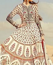 Maria B Off White Lawn Suit- Pakistani Designer Lawn Suits