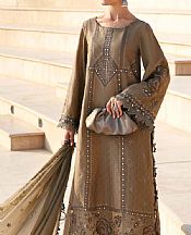 Maria B Tan/Off White Lawn Suit- Pakistani Lawn Dress