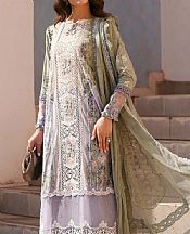Maria B Lilac/Green Lawn Suit- Pakistani Designer Lawn Suits