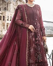 Maria B Wine Linen Suit- Pakistani Winter Clothing