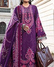 Maria B Plum Linen Suit- Pakistani Winter Clothing