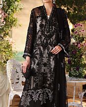 Maria B Black Chiffon Suit- Pakistani Designer Chiffon Suit