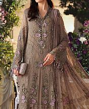 Maria B Pastel Brown Chiffon Suit- Pakistani Chiffon Dress