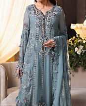 Maria B Cadet Grey Chiffon Suit- Pakistani Chiffon Dress