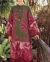 Green/Light Burgundy Lawn Suit
