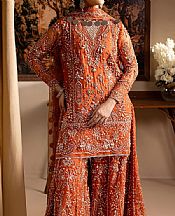 Bright Orange Organza Suit