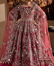 Deep Carmine Organza Suit