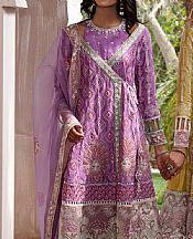Maria Osama Khan Lilac Grip Suit- Pakistani Designer Chiffon Suit