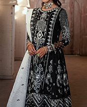 Maria Osama Khan Black Grip Suit- Pakistani Designer Chiffon Suit