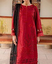 Marjjan Red Linen Suit- Pakistani Winter Clothing