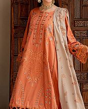Marjjan Safety Orange Linen Suit- Pakistani Winter Clothing