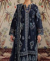 Marjjan Midnight Blue Karandi Suit- Pakistani Winter Dress