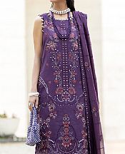 Marjjan Purple Lawn Suit- Pakistani Designer Lawn Suits