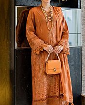 Marjjan Rust Lawn Suit- Pakistani Designer Lawn Suits