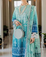 Marjjan Turquoise Lawn Suit- Pakistani Lawn Dress