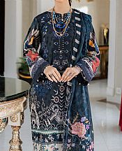 Marjjan Midnight Blue Lawn Suit- Pakistani Designer Lawn Suits