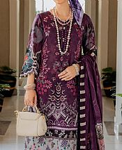Marjjan Plum Lawn Suit- Pakistani Lawn Dress