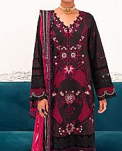 Marjjan Black Silk Suit- Pakistani Winter Dress