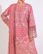 Marjjan Brink Pink Silk Suit- Pakistani Winter Dress
