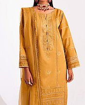 Marjjan Orange Silk Suit- Pakistani Winter Clothing