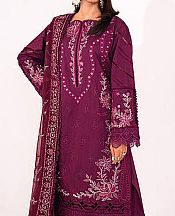 Marjjan Egg Plant Silk Suit- Pakistani Winter Clothing