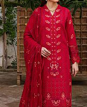 Marjjan Red Viscose Suit- Pakistani Winter Clothing