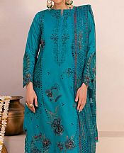 Marjjan Teal Viscose Suit- Pakistani Winter Dress