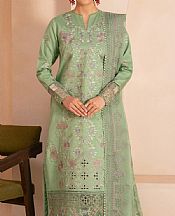 Marjjan Pistachio Green Viscose Suit- Pakistani Winter Dress