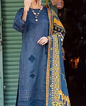 Marjjan Pickled Bluewood Lawn Suit- Pakistani Designer Lawn Suits