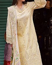 Marjjan Pale Yellow Lawn Suit- Pakistani Lawn Dress