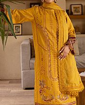 Marjjan Mustard Lawn Suit- Pakistani Designer Lawn Suits