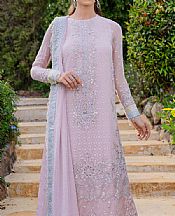 Marjjan Lilac Chiffon Suit- Pakistani Designer Chiffon Suit