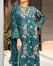 Teal Karandi Suit- Pakistani Winter Clothing