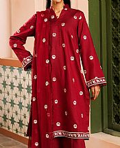 Marjjan Maroon Lawn Suit- Pakistani Lawn Dress