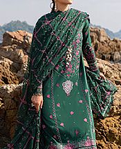 Marjjan Green Lawn Suit- Pakistani Lawn Dress