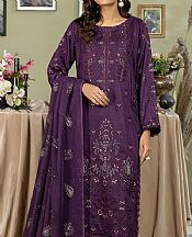 Marjjan Purple Linen Suit- Pakistani Winter Dress