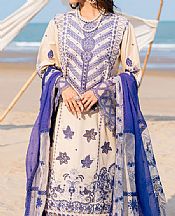 Ivory/Blue Lawn Suit