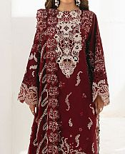 Marjjan Maroon Lawn Suit- Pakistani Lawn Dress