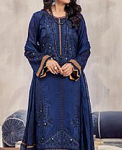 Marjjan Navy Blue Lawn Suit- Pakistani Designer Lawn Suits