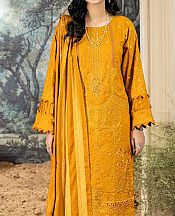Marjjan Mustard Wool Suit- Pakistani Winter Clothing
