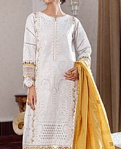 Marjjan White Lawn Suit- Pakistani Lawn Dress