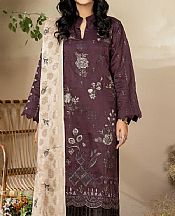 Marjjan Plum Viscose Suit- Pakistani Winter Clothing