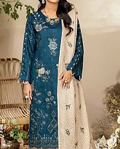 Zinc Blue Viscose Suit