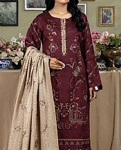 Burgundy Viscose Suit