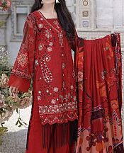 Red Wool Suit- Pakistani Winter Dress