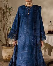 Marjjan Midnight Blue Karandi Suit- Pakistani Winter Dress