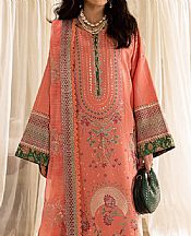 Marjjan Peachy Pink Karandi Suit- Pakistani Winter Clothing