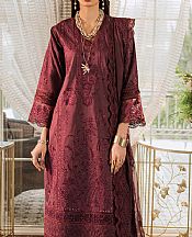 Marjjan English Violet Lawn Suit- Pakistani Designer Lawn Suits