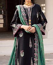 Marjjan Black Khaddar Suit- Pakistani Winter Clothing